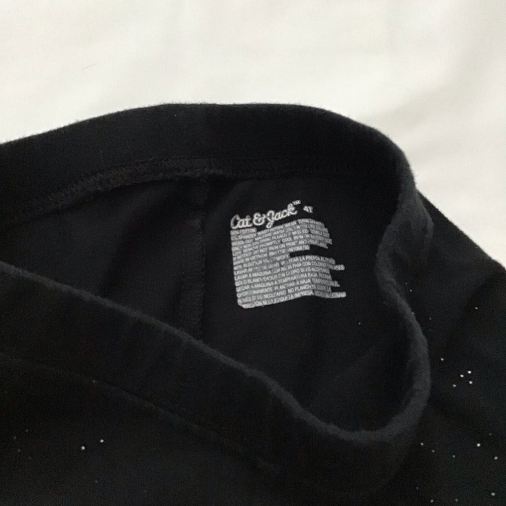 Cat & Jack Black Sparkle Leggings - Picture 3 of 3
